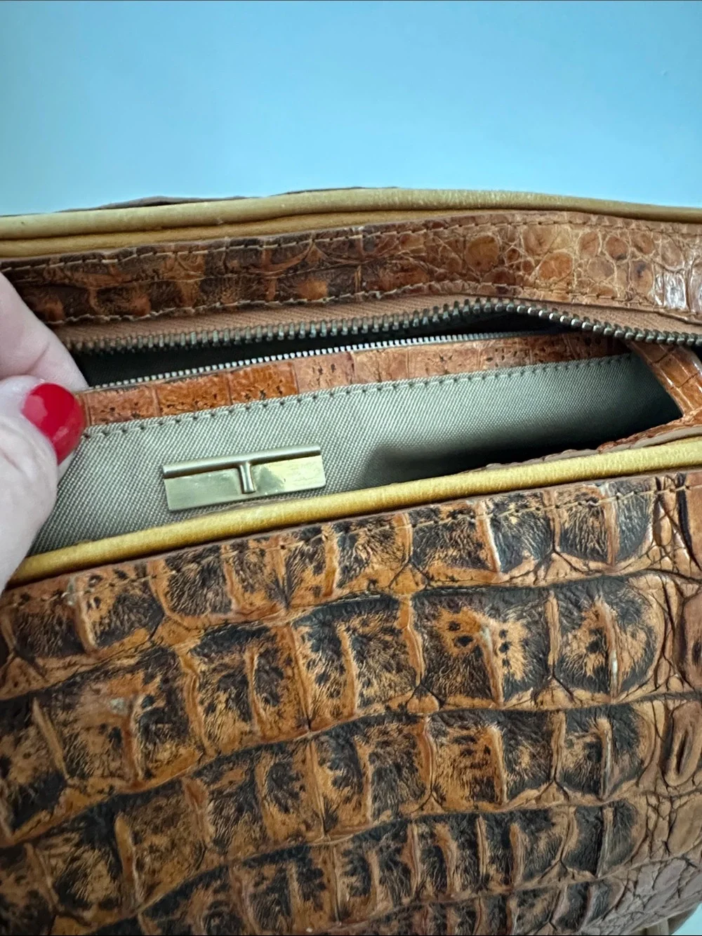 Vintage TARDINI ALLIGATOR PURSE